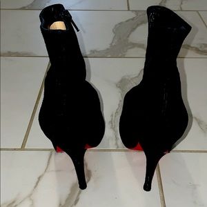 Christian Louboutin Black Suede Booties size 39
